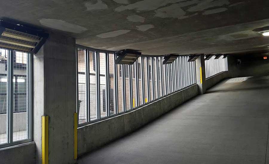 Parking garage goes infrared to melt away snow and salt issues