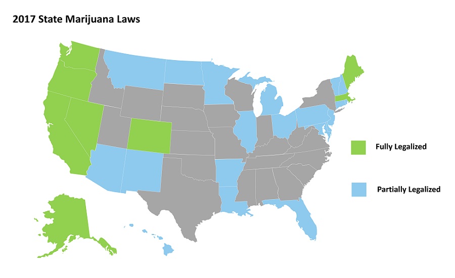2017 state marijuana laws