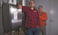 Joel Iverson, co-founder, Monday Night Brewing (left) and David Hardegree, owner/operator, Hard-Cas Mechanical & Home Services