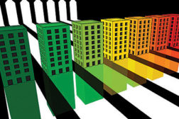 colored buildings, 3D buildings
