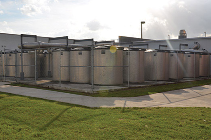 Ice bank energy storage tanks