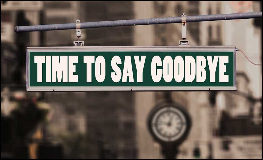 time to say goodbye sign