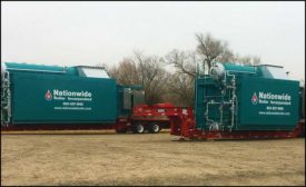 Two trailer-mounted boilers 