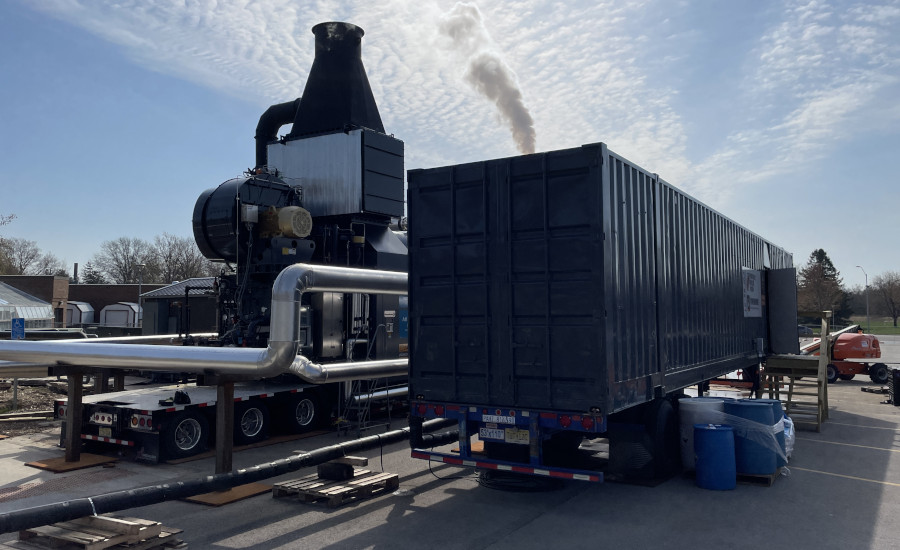 A modular steam solution with a watertube boiler, economizer, and mobile feedwater system.