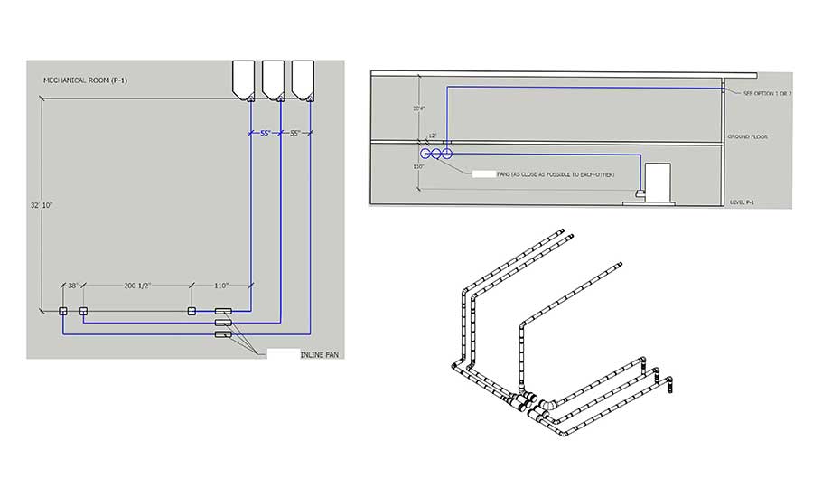 EXAMPLE 2: Side wall venting plans. 