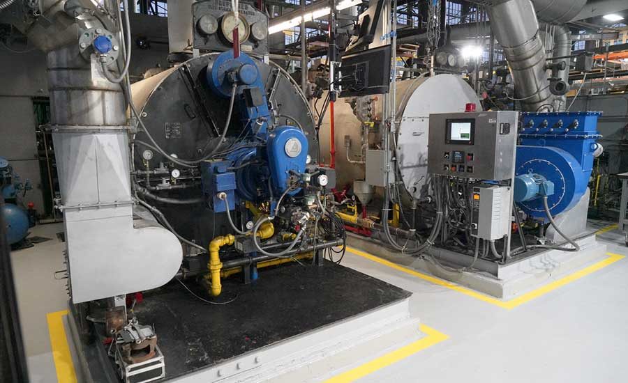 FIGURE 1: Preferred Utilities Manufacturing Corp. boiler room in Danbury, CT.