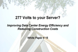 data centers, 277 volts to your server, power